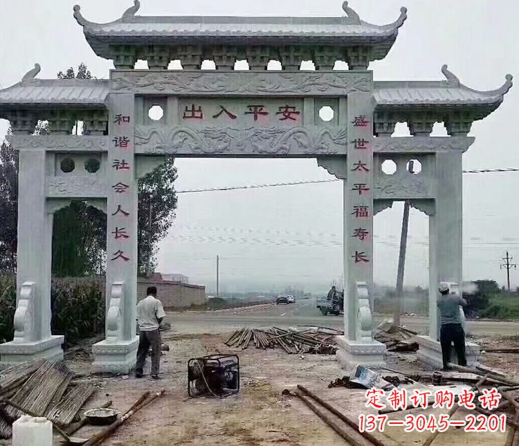 盐城仿古石牌坊石雕