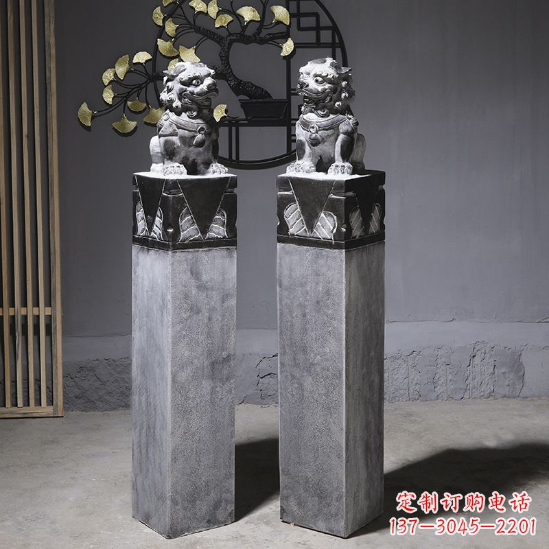 盐城仿古石狮子雕塑