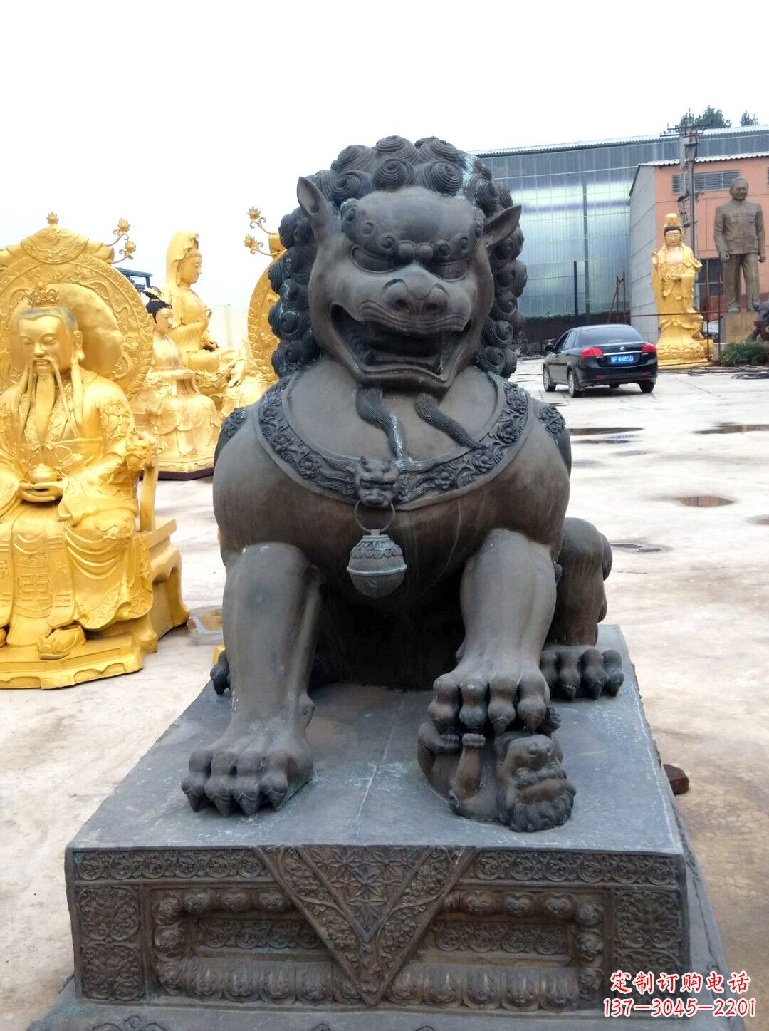 盐城仿古天安门铜狮子