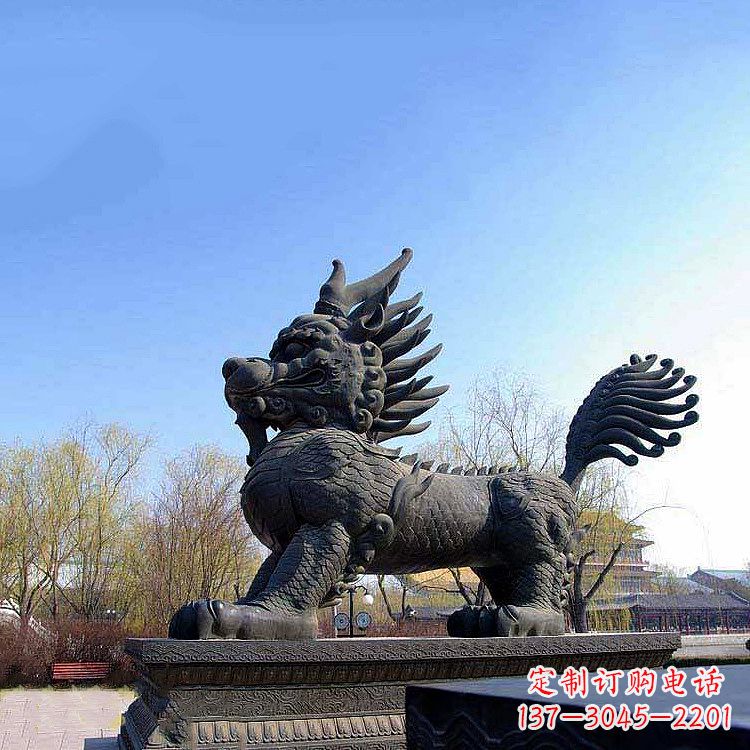 盐城古典麒麟雕塑,精美绝伦
