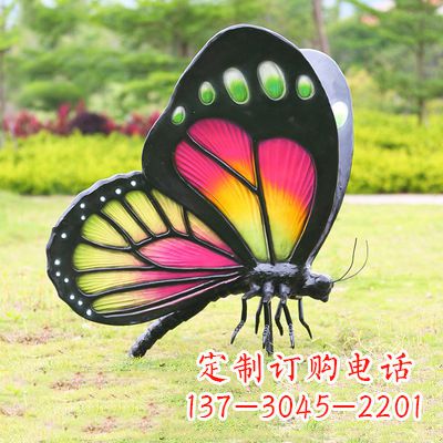盐城仿真蝴蝶_品红色款405x78x110