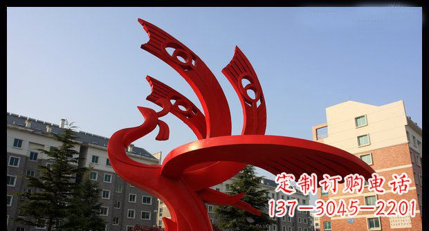 盐城不锈钢凤凰雕塑