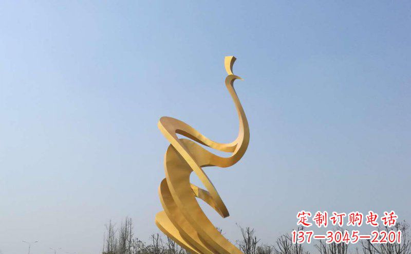 盐城抽象凤凰不锈钢雕塑