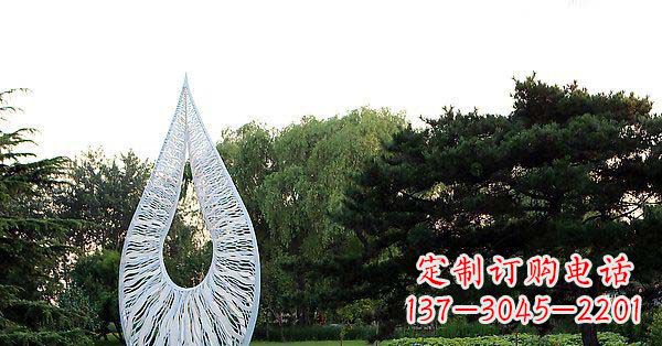 盐城精美水滴不锈钢雕塑