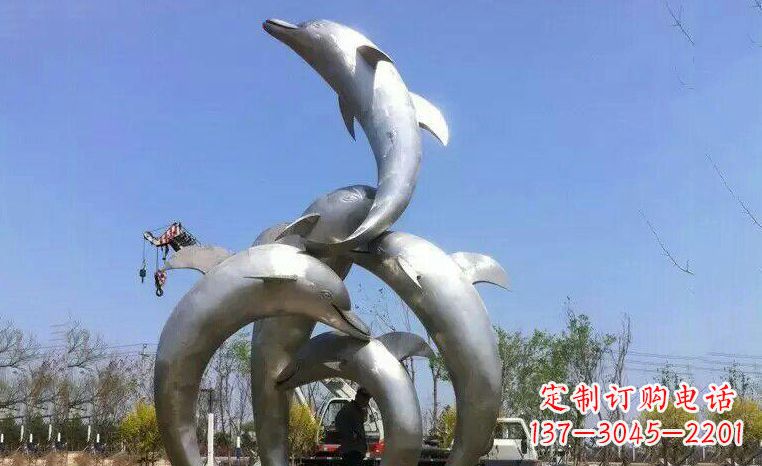 盐城品质精美的不锈钢海豚雕塑