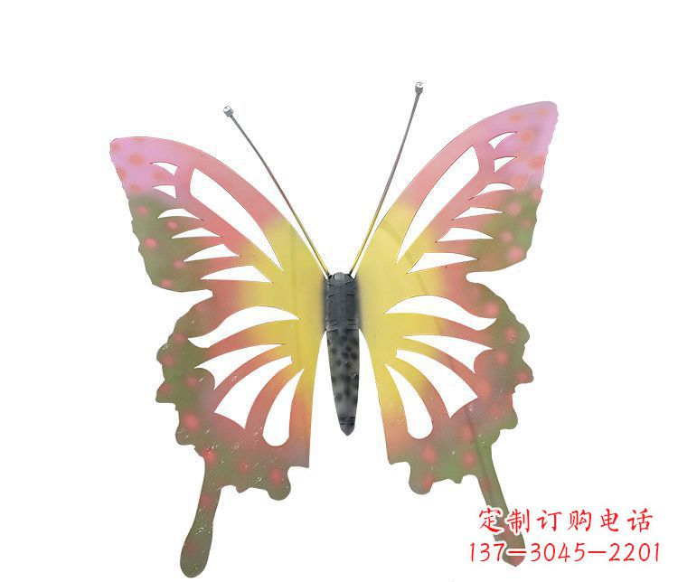 盐城梦幻缤纷不锈钢蝴蝶摆件雕塑