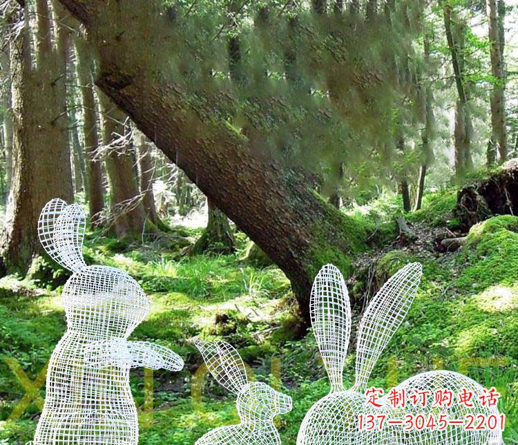 盐城精美兔子雕塑,点缀你的公园