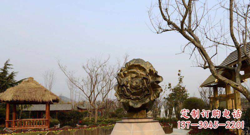 盐城公园大白菜景观铜雕
