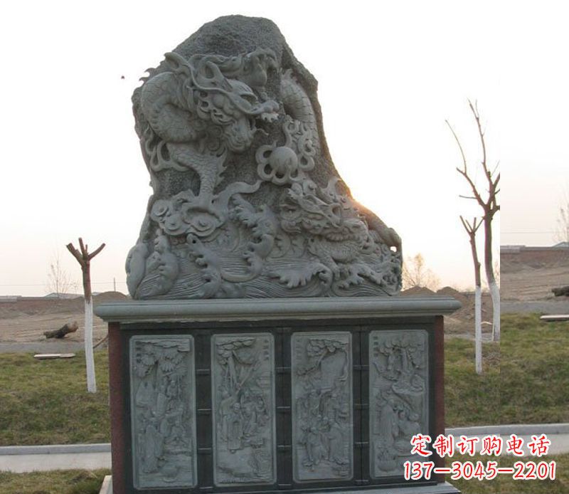 盐城精美的大理石龙雕塑