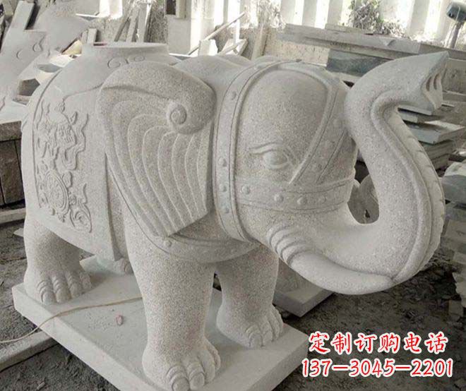 盐城令人惊叹的大象石雕