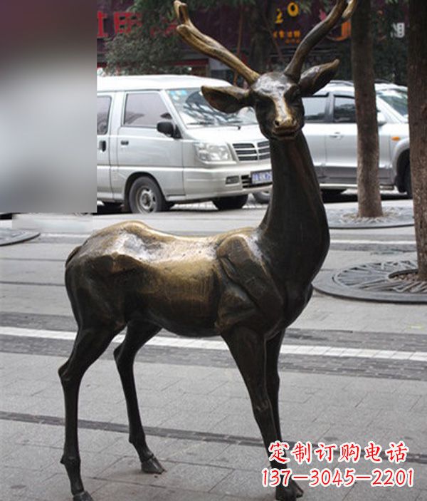 盐城高品质鹿铜雕塑,给室内外环境带来新气象