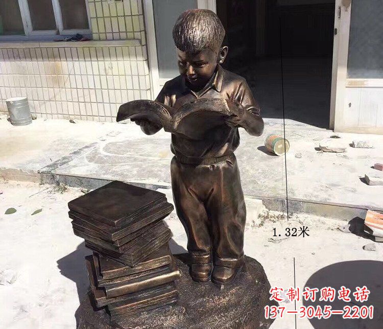 盐城杰出的小孩铜雕