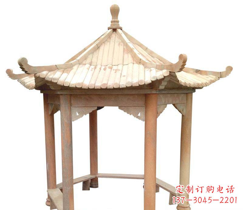 盐城精美六角凉亭雕塑