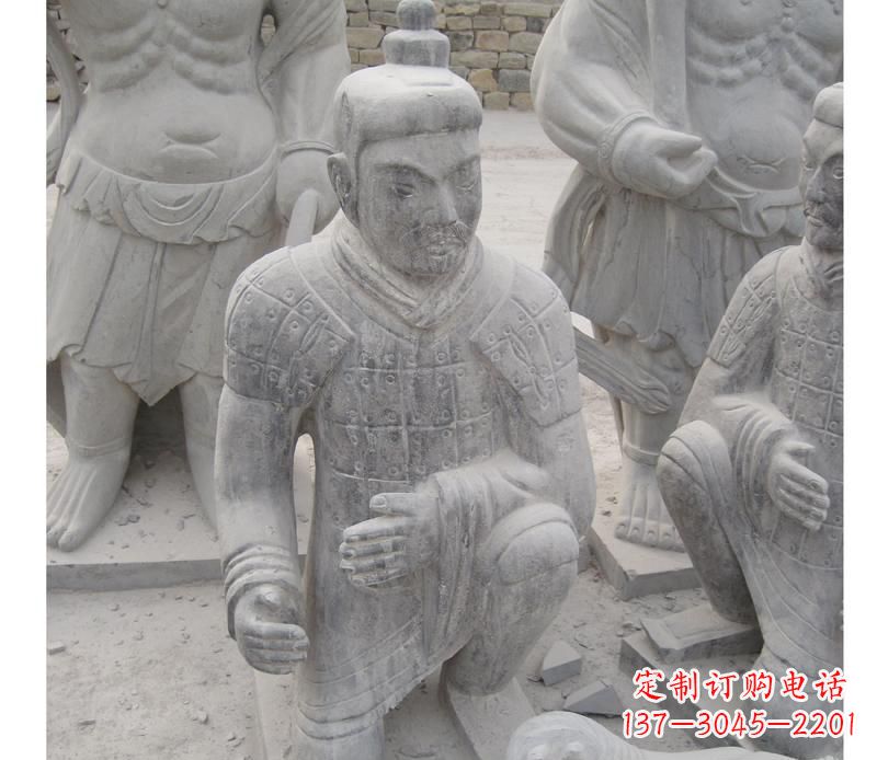 盐城古代兵马俑石雕