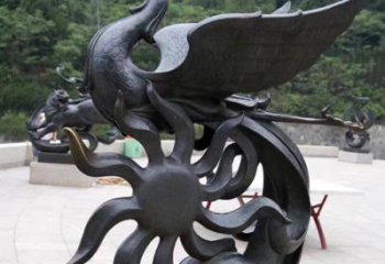 盐城天四灵朱雀神鸟雕塑——象征希望的贵族精神