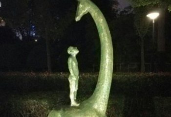 盐城壮观绝伦的长颈鹿雕塑