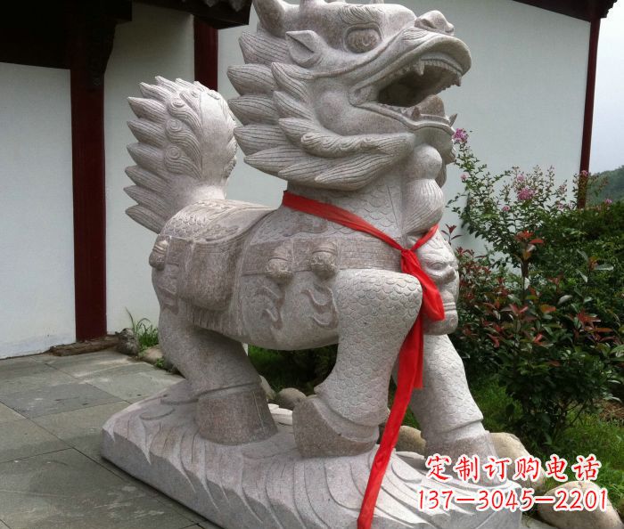 盐城古典神麒麟石雕,令人叹为观止的精美艺术