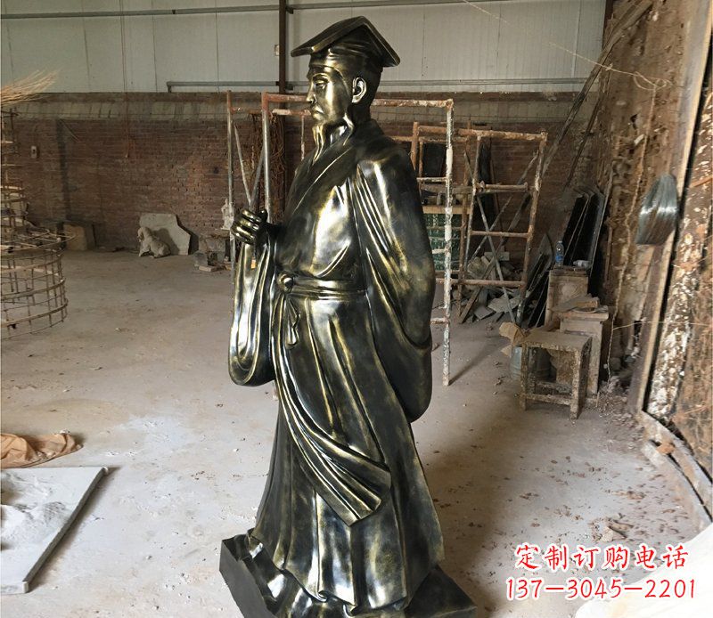 盐城千古经典——代表古代艺术审美的王羲之雕塑