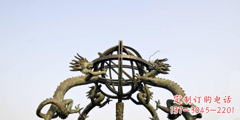 盐城传承中国古代文化，浑天仪铜雕——让精致的往事重现