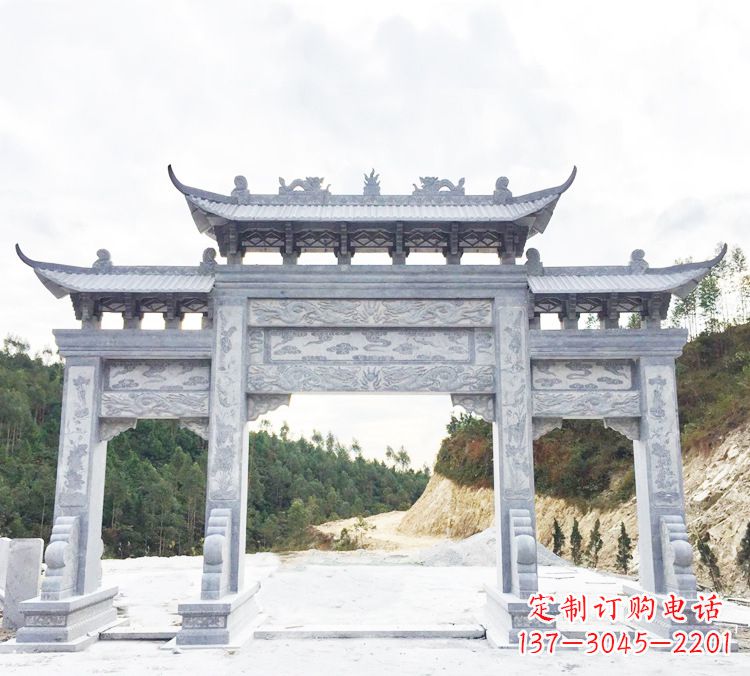盐城中领雕塑精美牌坊雕塑