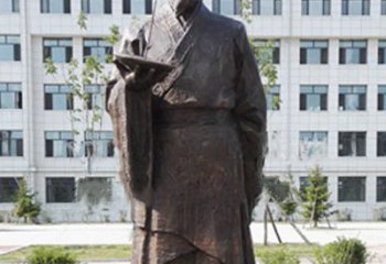 盐城传承古代珍贵文化—祖冲之铜雕塑