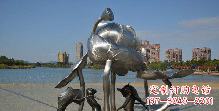 盐城精美不锈钢莲蓬雕塑