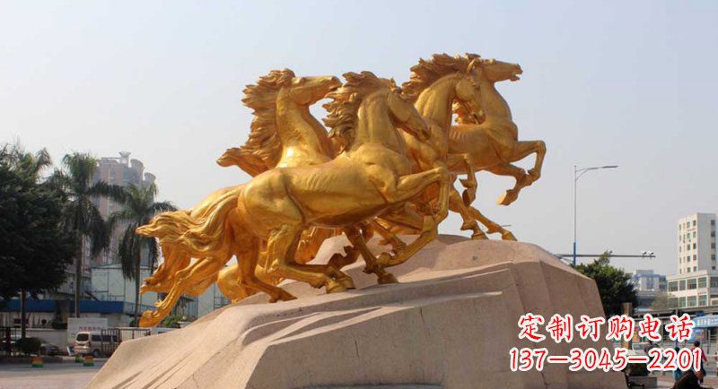 盐城铜雕马群,让城市展现出最壮观的风采
