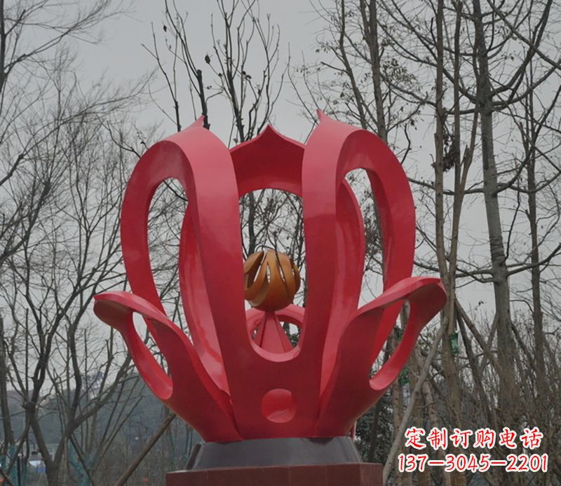 盐城巧夺天工的紫荆花雕塑