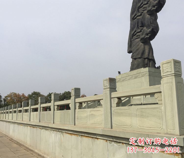 盐城精美的护城河大理石栏板雕塑