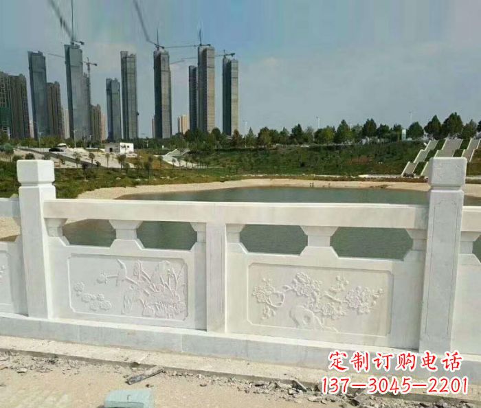 盐城护城河建筑石雕栏板,精美绝伦