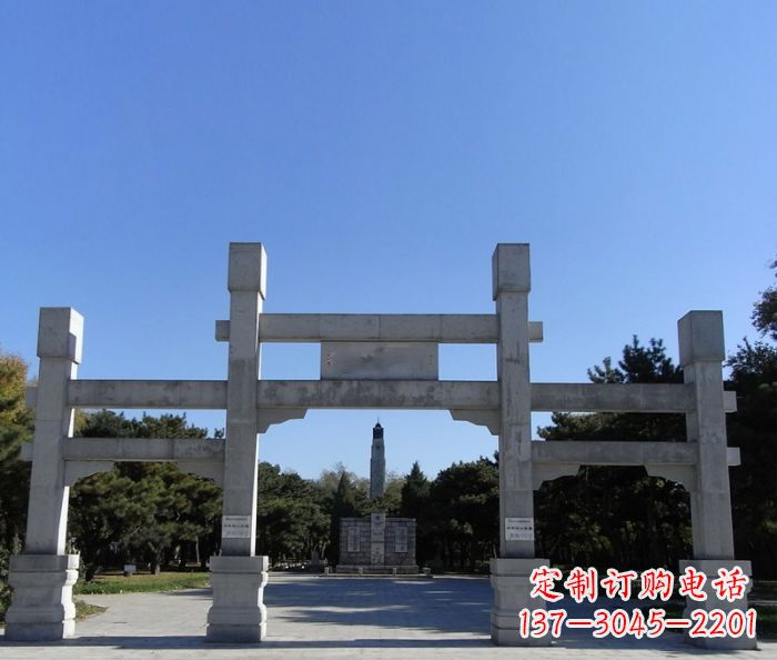 盐城中领雕塑石雕牌坊定制