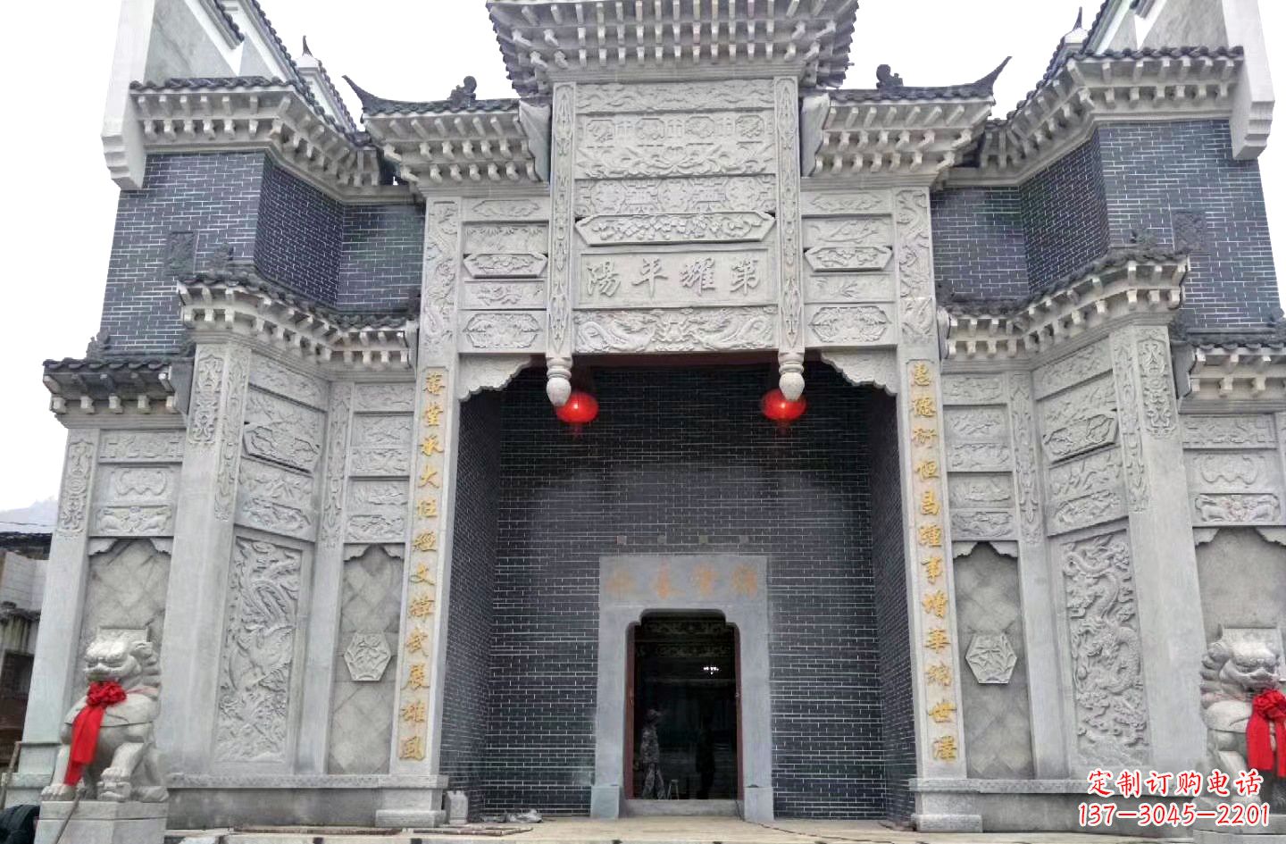 盐城陵园石雕牌坊|精湛的雕塑工艺