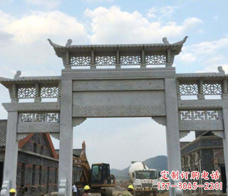 盐城牌坊大理石石雕:显露美丽的古典风情