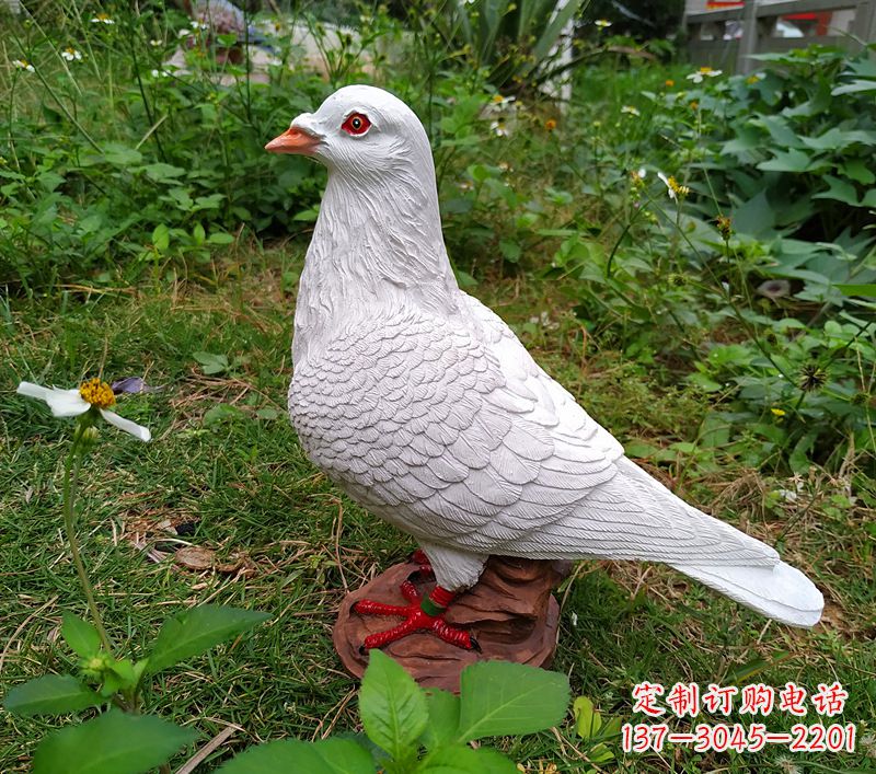 盐城为和平献芳礼：精美少女与和平鸽雕塑