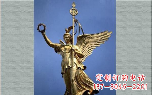 盐城优雅的胜利女神铜雕