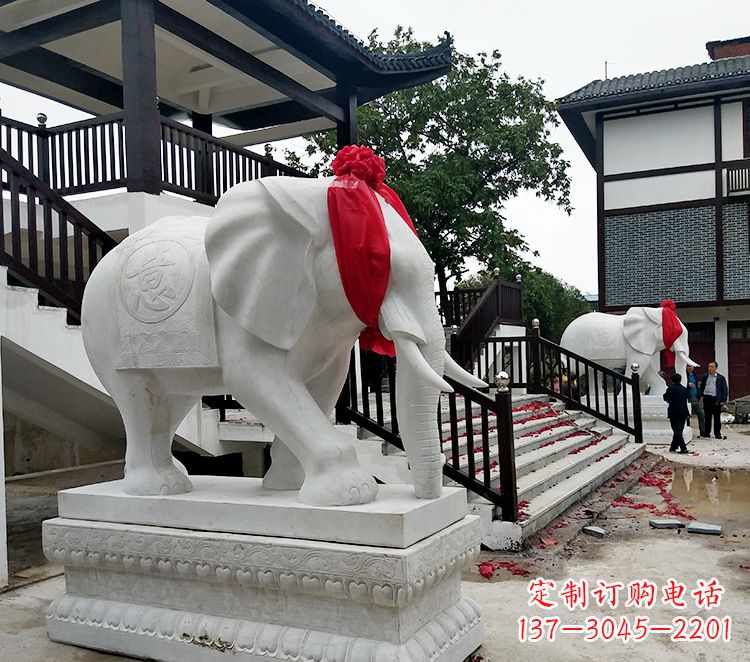 盐城迎接观音祝福的精美大象观音栏杆