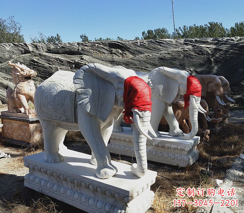 盐城石雕大象别墅，集象美于一体