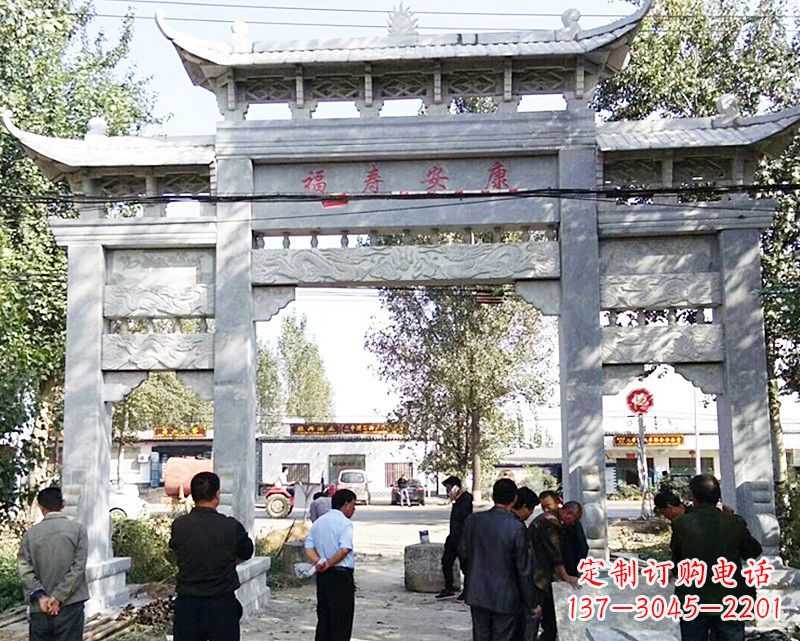 盐城中领雕塑:专业制作精美的牌坊雕塑