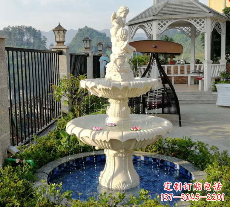 盐城石雕喷泉水池-精致定制