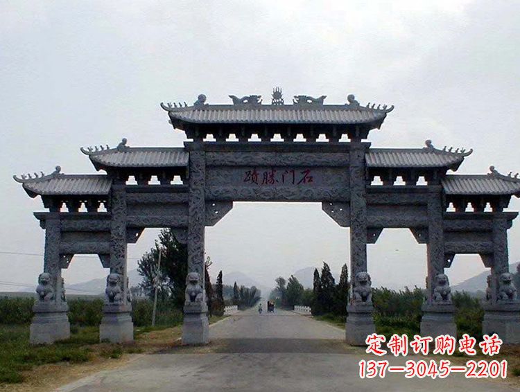 盐城石牌坊 斗楼