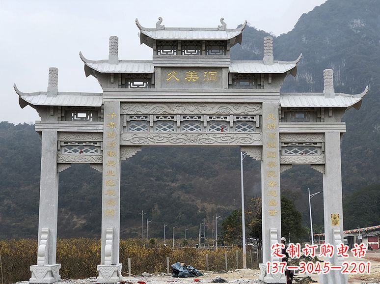 盐城石牌坊 石雕