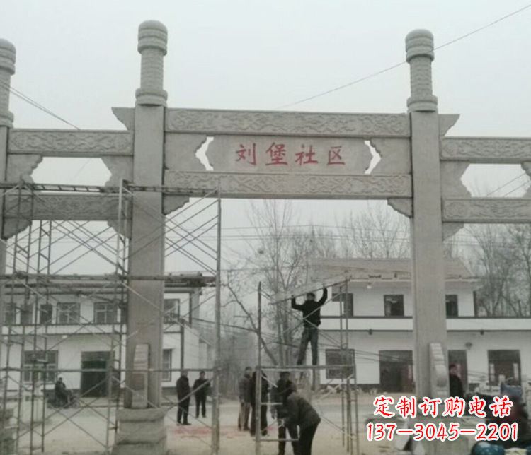 盐城石牌坊道路石雕