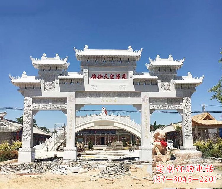 盐城石牌坊的雕刻
