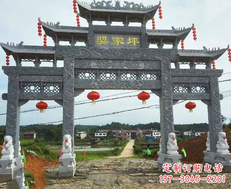盐城石牌坊石雕