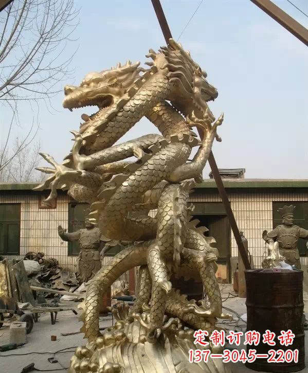 盐城双龙铜雕