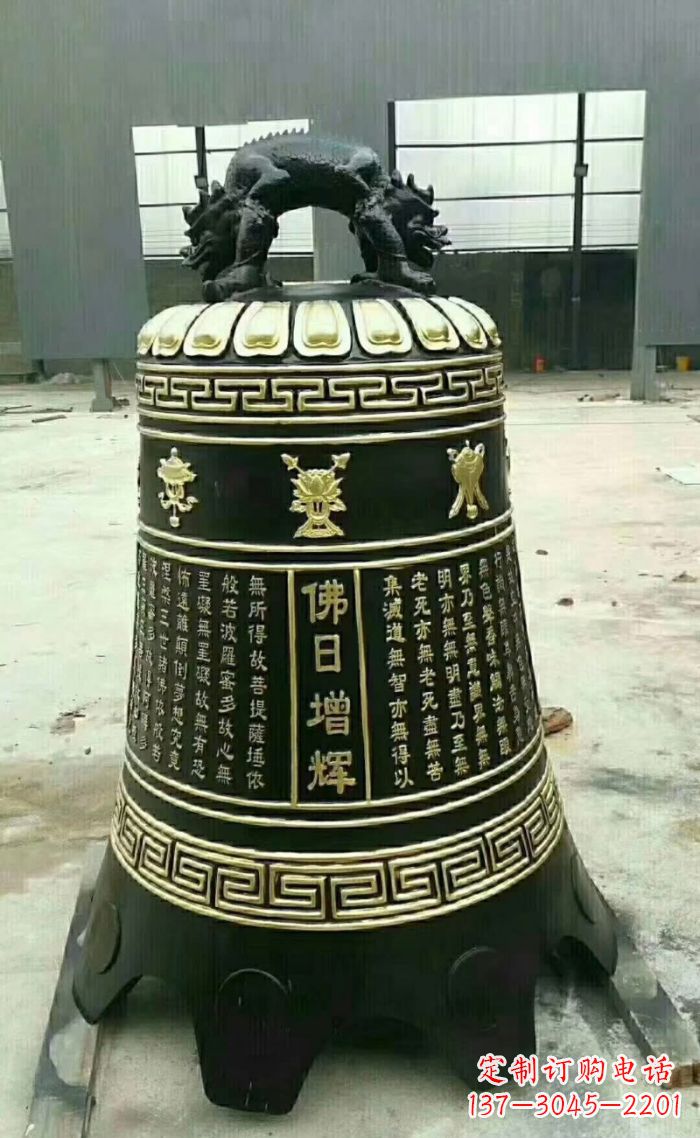 盐城寺庙铜钟雕塑 (6)