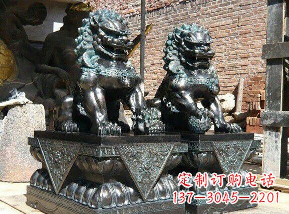 盐城天安门狮子铜雕塑