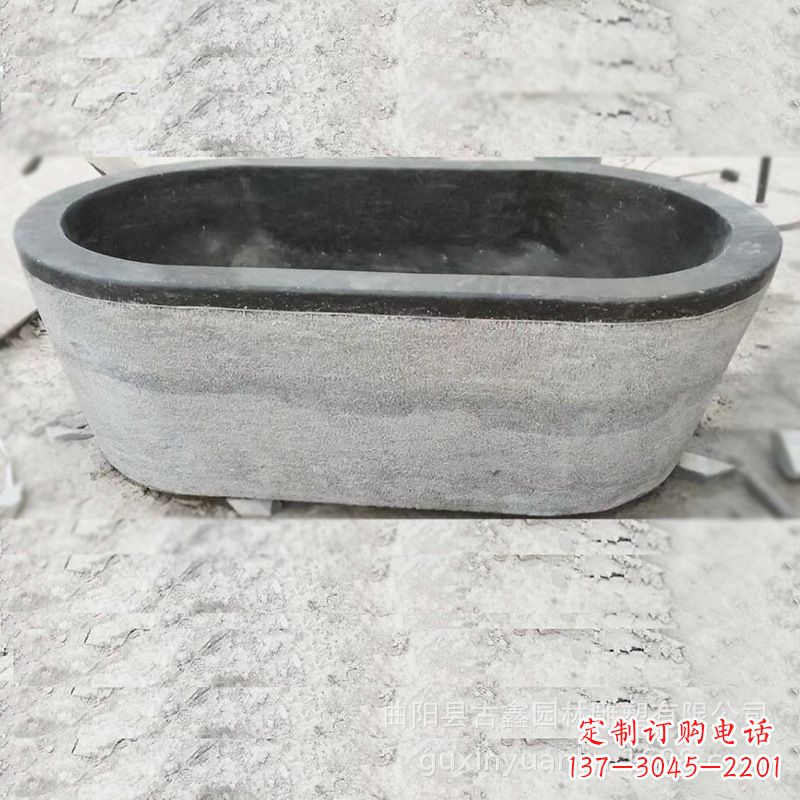 盐城庭院养鱼石雕水槽