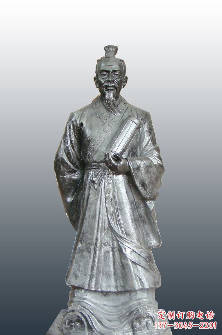 盐城铜雕扁鹊古代名医雕塑