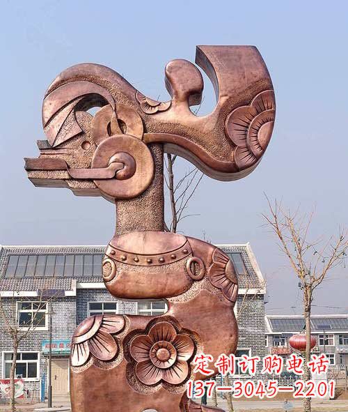 盐城铜雕抽象皮影戏人物